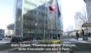 La Défense: le Spiderman français échoue à escalader une tour