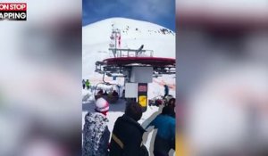 Géorgie : Un télésiège déraille et envoie valser des skieurs, la vidéo choc