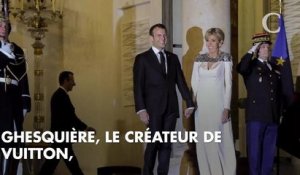 PHOTOS. Brigitte Macron en robe Louis Vuitton pour accueillir le grand-duc de Luxembourg