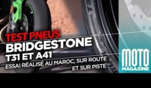 Pneus Bridgestone T31 et  A41 -  Essai Moto Magazine