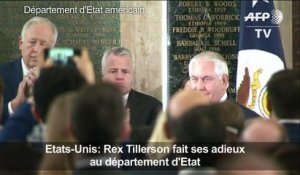 Rex Tillerson fait ses adieux au département d'Etat