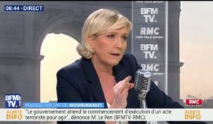 Marine Le Pen, présidente du Front national: “On ne doit donner la nationalité française qu’à ceux qui le mérite” #BourdinDirect