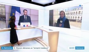 Hommage à Arnaud Beltrame : Emmanuel Macron dénonce "l'islamisme rampant" sur les réseaux sociaux