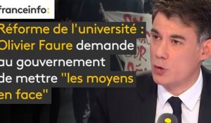 Réforme de l'université : Olivier Faure demande au gouvernement de mettre "les moyens en face"