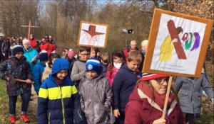 Haguenau : chemin de croix du Vendredi-saint à Harthouse