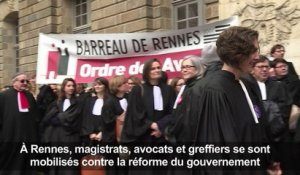 "Journée morte" dans la justice: rassemblement à Rennes