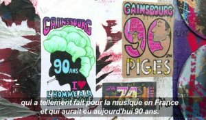 Les fans de Serge Gainsbourg fêtent son anniversaire à Paris