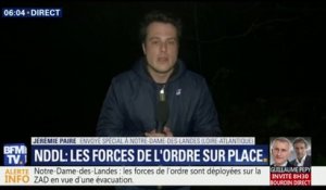Les forces de l'ordre sont déployées sur la ZAD de Notre-Dame-des-Landes en vue d'une évacuation