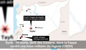 Syrie : frappes contre une base militaire