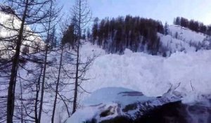 L'avalanche gigantesque déclenchée à Tignes