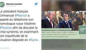 Syrie. La mise en garde de Vladimir Poutine à Emmanuel Macron.