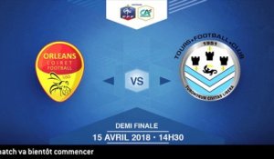COUPE GAMBARDELLA-CA I Demi-Finales - US Orléans/ Tours FC - Dimanche 15 Avril à partir de 14h30