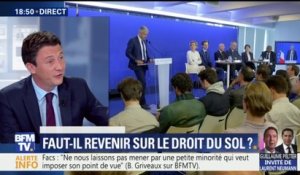 Droit du sol: "Laurent Wauquiez fait du Marine Le Pen", pour Griveaux