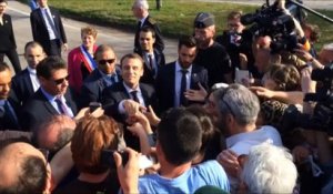 Bain de foule pour Emmanuel Macron à Saulxures-sur-Moselotte