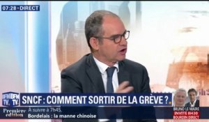 La grève à la SNCF coûte "environ 20 millions d'euros par jour", selon le PDG de SNCF Réseau