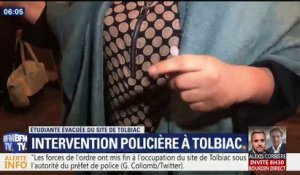 Tolbiac: "Les flics nous ont matraqués, ils nous ont traités comme des chiens", dénonce une étudiante évacuée