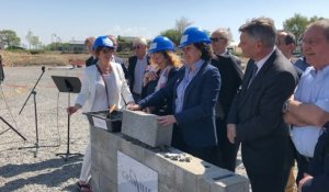 La première pierre du groupe scolaire Simone Veil posée