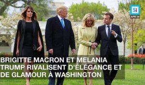 Brigitte Macron et Melania Trump rivalisent d’élégance et de glamour à Washington