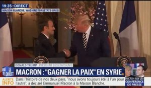 Trump sur Macron: "Je pense que la France va atteindre de nouveaux sommets grâce à ce Président"