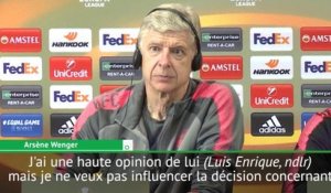 Transfert - Wenger a ''une haute opinion'' de Luis Enrique