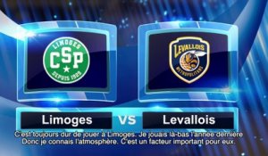 Avant match avec Klemen Prepelic, Limoges CSP - Levallois Metropolitans