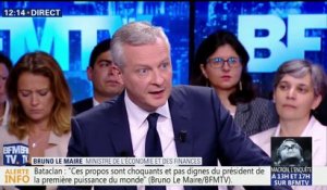 "Fête à Macron":  pour Bruno Le Maire, il ne faut pas "surestimer la mobilisation"