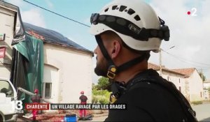 Orages : un village de Charente à reconstruire