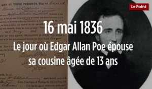 16 mai 1836 : le jour où Edgar Allan Poe épouse sa cousine âgée de 13 ans