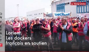 Lorient. 200 dockers français en soutien