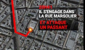 Le parcours sanglant de Khamzat Azimov dans Paris pendant son attaque au couteau