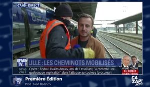 Un cheminot agresse un journaliste de BFMTV en plein direct