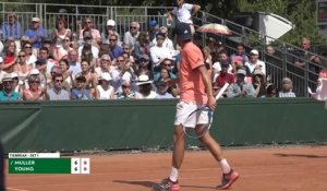 Roland-Garros 2018 : Muller arrache le premier set à Donald Young