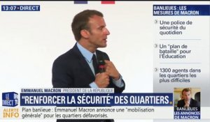 Emmanuel Macron entend "reconfigurer les quartiers, où l'habitat fait particulièrement dégradé"