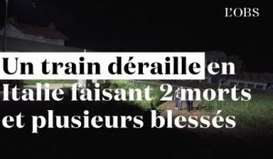 Un train déraille en Italie faisant 2 morts et plusieurs blessés