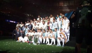 Au stade Santiago Barnabeu, le Real Madrid célèbre son triomphe