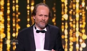 Molières 2018: Jean-Marc Dumontet, producteur de la cérémonie, interpelle sur scène Delphine Ernotte