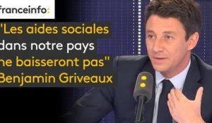 "Les aides sociales dans notre pays ne baisseront pas", garantit Benjamin Griveaux, porte-parole du gouvernement, invité du #8h30politique sur franceinfo