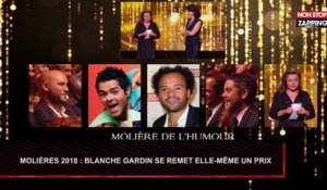 Molières 2018 : Blanche Gardin se remet elle-même un prix (Vidéo)