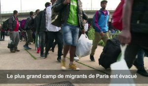 Evacuation du plus grand campement de migrants de Paris