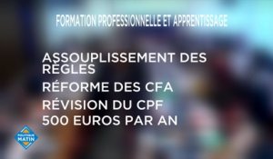 Le gouvernement veut faciliter le recours à la formation professionnelle et à l'apprentissage