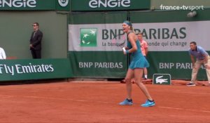 Roland-Garros 2018 : Le coup droit destructeur de Kvitova !
