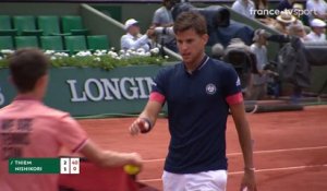 Roland-Garros 2018 : Retrouvez les plus beaux points de Thiem face à Nishikori