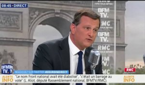 Dupont-Aignan: “Les petites batailles d’appareils, ça ne sert à rien”, affirme Louis Aliot (RN)