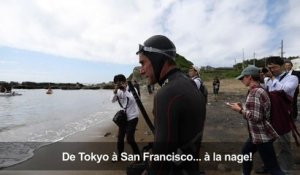 Tokyo-San Francisco: Lecomte commence sa traversée du Pacifique