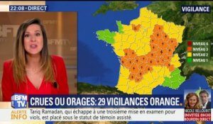 Crues ou orages: 29 départements en vigilance orange (1/2)