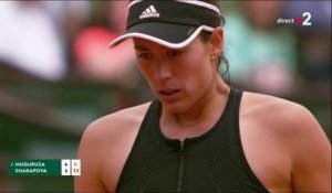 Roland-Garros 2018 : Garbiñe Muguruza combative face à Maria Sharapova