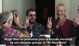 L'ex-Beatle Ringo Starr à Paris avec son nouveau groupe