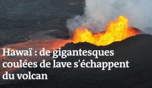 Hawaï : une rivière de lave s’échappe du volcan Kilauea