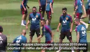 Mondial-2018: l'Espagne et le Portugal à l'entraînement