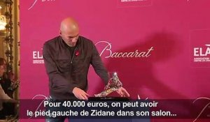 40.000 euros pour s'offrir le pied en cristal de Zidane !